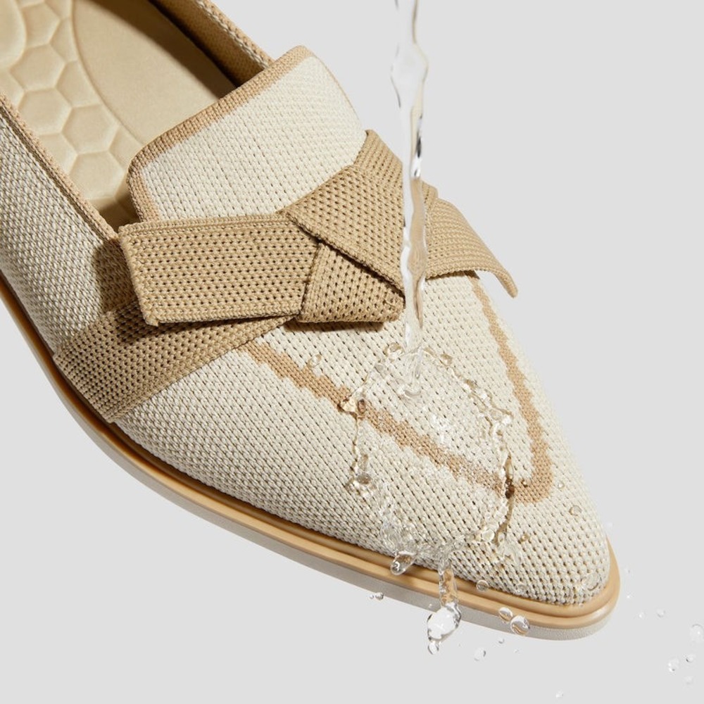 VIVAIA Michelle 2.0 Pointed Toe Bow Loafers Knit Comfort Flats EU 40.5 US 9.5 - Picture 3 of 15